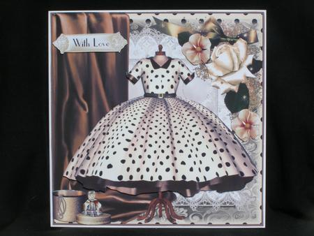 The Polka Dot Dress Card Front Kit by Susan Smith
