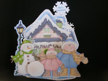 Giant Easel Tableau 3D Card Kit - Snow! Snow! Snow! by Susan Smith