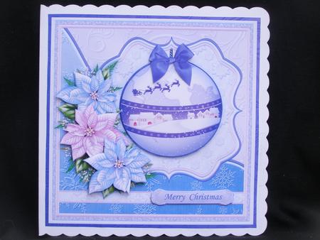 Across the Miles Bauble & Poinsettia 7.5 Christmas Mini Kit by Susan Smith