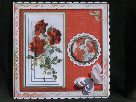 Cardtopper Red Roses 567 by Susan Smith