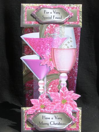 The Perfect Pink Christmas Indulgence - Dl I Card by Susan Smith