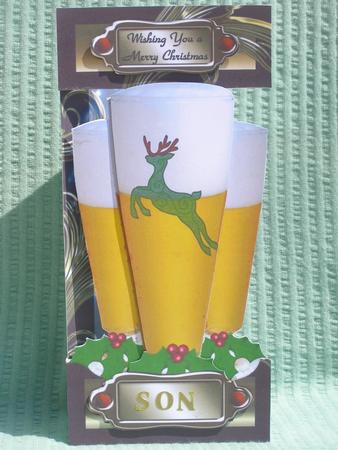 The Perfect Christmas Pint - Dl I Card by Susan Smith