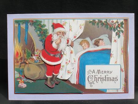 Its Christmas Eve Decoupage Topper by Susan Smith