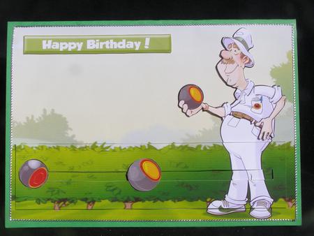 Bowling Dude Slider Brown Hair by Susan Smith