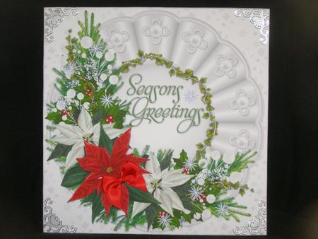 8x8 White Christmas Floral by Susan Smith
