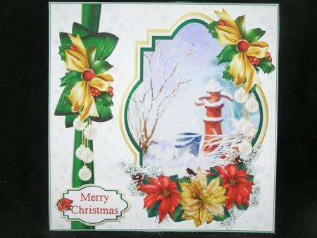 Christmas Water Pump Watercolour Scene Quick Card by Susan Smith