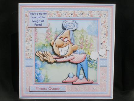 Gran Touching Toes Humorous Exercise or Farts Mini Kit by Susan Smith