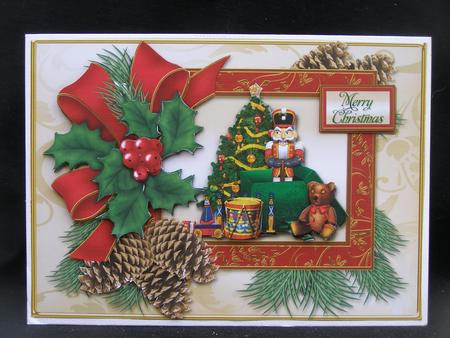 Traditional Christmas Things 7 x 5 Card Front by Susan Smith