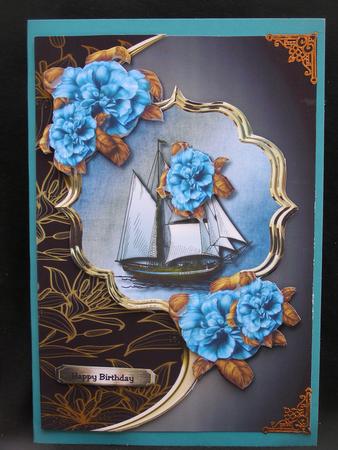 Classi Male Card Sailship Mini Kit by Susan Smith