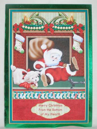 Bottom of My Hearth Christmas Decoupage by Susan Smith