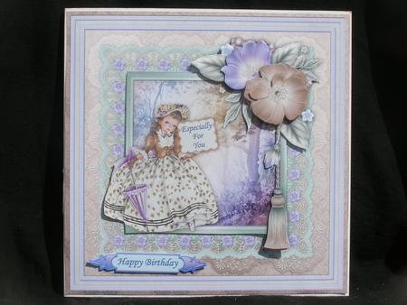 Vintage Belle in Woods Topper & Decoupage Mini Kit by Susan Smith