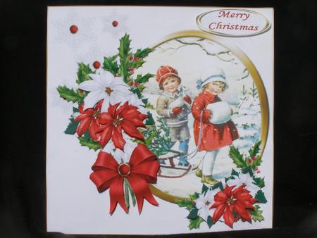 8x8 Vintage Christmas Children Mini Kit by Susan Smith