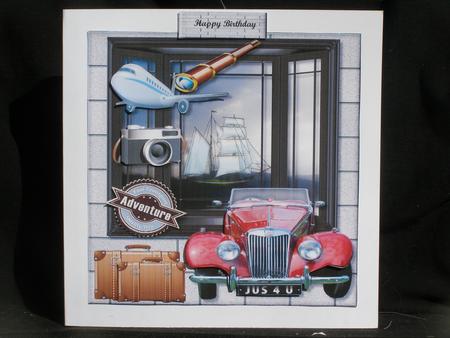 Window Male Card Tavel by Susan Smith