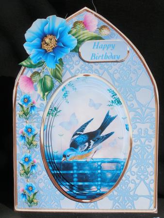 Bluebird of Happiness - Arched Card Mini Kit by Susan Smith