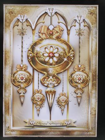 Christmas Vintage Ornaments Card Kit by Susan Smith
