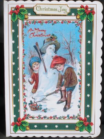 Vintage Snowman Topper by Susan Smith