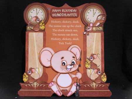 Hickory Dickory Dock Shaped Card Kit by Susan Smith