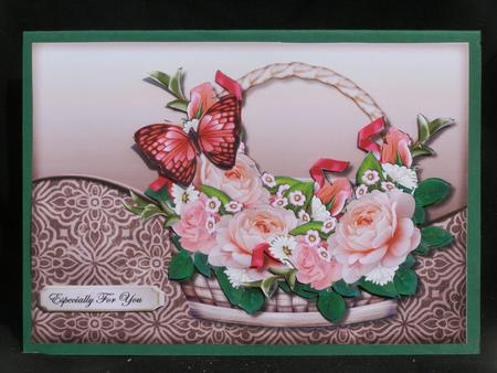 Basket with Roses 2 by Susan Smith