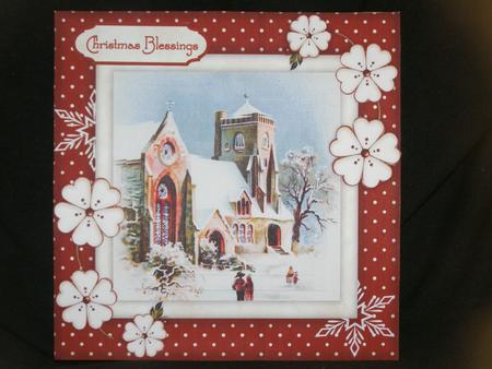 Christmas Eve 8" Square Card Pyramage Mini-kit by Susan Smith