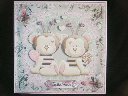Bee Mine 8x8 Topper with Decoupage Mini Kit by Susan Smith