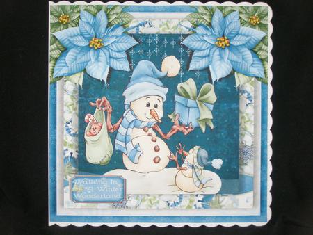 Cardtopper Cute Snowman 620 by Susan Smith