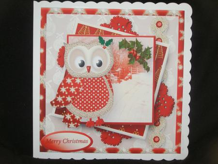 Christmas Owl Layered Card Mini Kit by Susan Smith