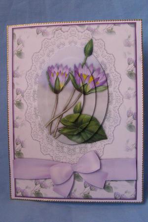 Purple Lotus Flower Pyramid by Susan Smith
