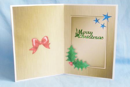 Elegant Christmas Greeting Matching Insert 5 x 7 Portrait by Susan Smith