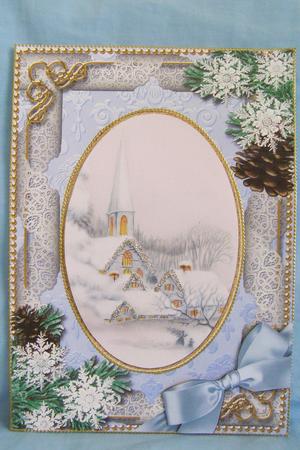 Snowy Church Snow A4 Picture Sheet by Susan Smith
