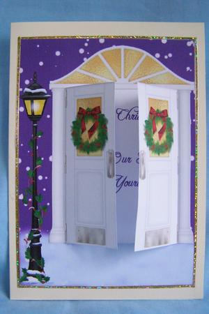 Christmas Doors - Our Home Purple by Susan Smith