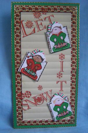 Christmas Elf Topper Dl Card and Insert by Susan Smith