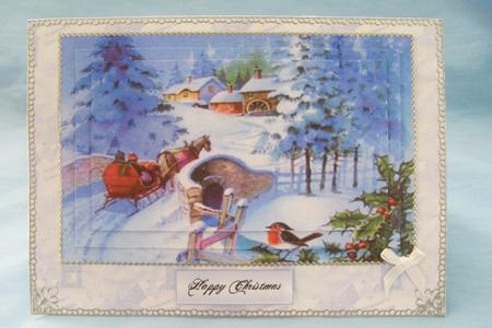 Horse and Carriage Snow Scene, Pyramids by Susan Smith