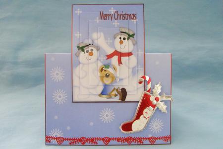 Snow Fight Over the Edge by Susan Smith