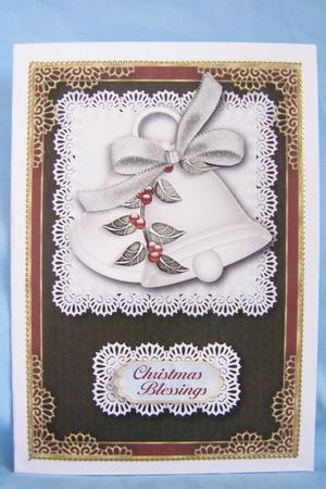 Christmas Bells with Holly Card Topper by Susan Smith