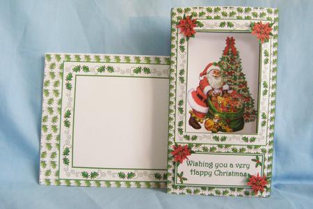 Santa Box Card Kit (which Folds Flat) with Matching Envelope by Susan Smith