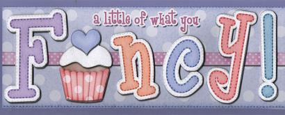 Large Dl Cupcake Fancy Felties Quick Card N 3D Decoupage by Susan Spencer