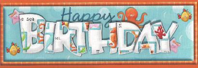 Oceans View Large Dl Birthday Card by Susan Spencer