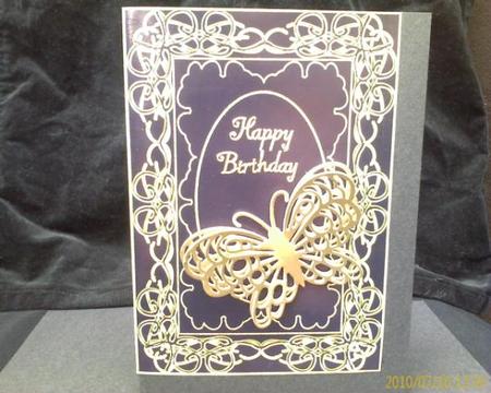 Royal Frame with Oval Center Blank Card (black) by Susan van Dijk