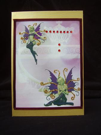 Pretty Faeries on a Staircase A4 Topper by Susan van Dijk