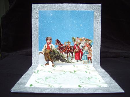 A Vintage Christmas Pop Up Card by Susan van Dijk