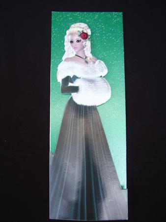 Winter Wishes in Green Tall Slim Shaped Front Cut & Fold by Susan van Dijk