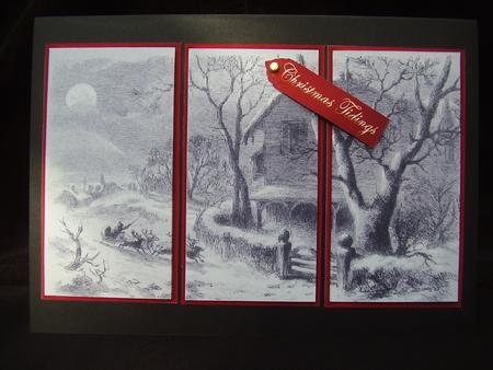 Christmas Winter Scene - Santa on His Way by Susan van Dijk