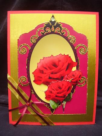 Red Roses in Rich Burgundy by Susan van Dijk