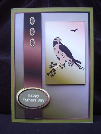 Falcon Card Front by Susan van Dijk