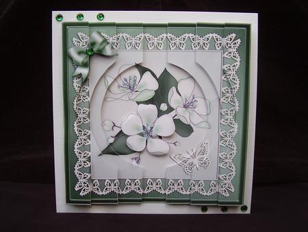 Apple Blossom Quick Card with Circular Side Stacker by Susan van Dijk
