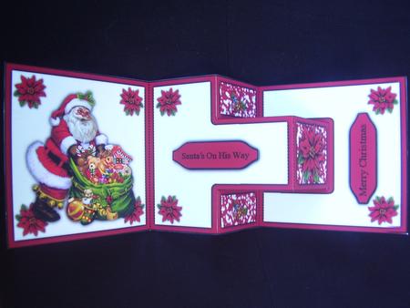 Santa and His Sack T-step Tri Fold by Susan van Dijk