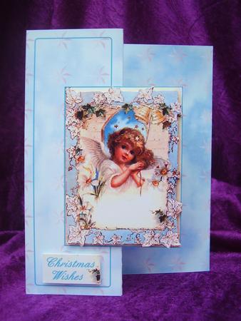 Angel Child with Ivy Foldback Card by Susan van Dijk
