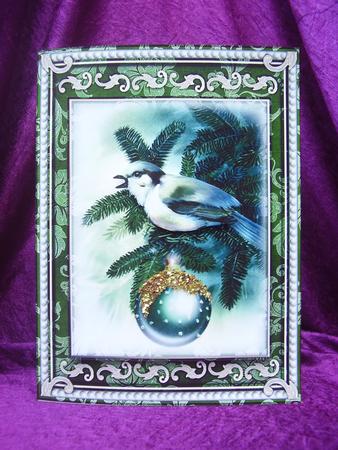 Christmas Tweets - Finch Decoupage by Susan van Dijk