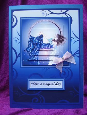 Sweet Dreams Fairy Card Front with Pyramid Layers by Susan van Dijk