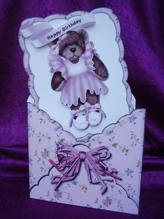 Scalloped Envelope Card - Teddy Bear by Susan van Dijk